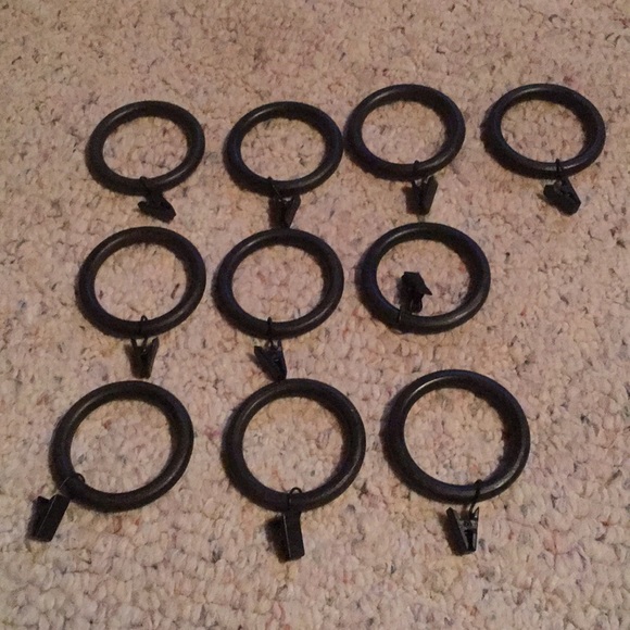 Set of 10 Drape Rings with Clips
